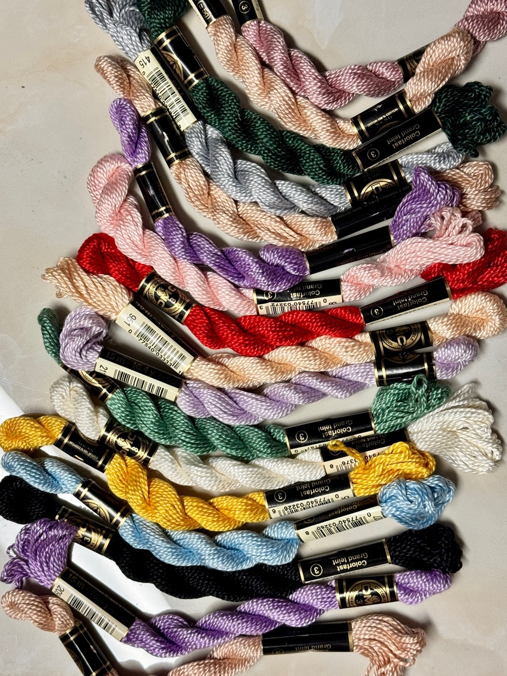 Assorted Embroidery Floss Skeins - Thread great for Sewing or Crafts Multi Color